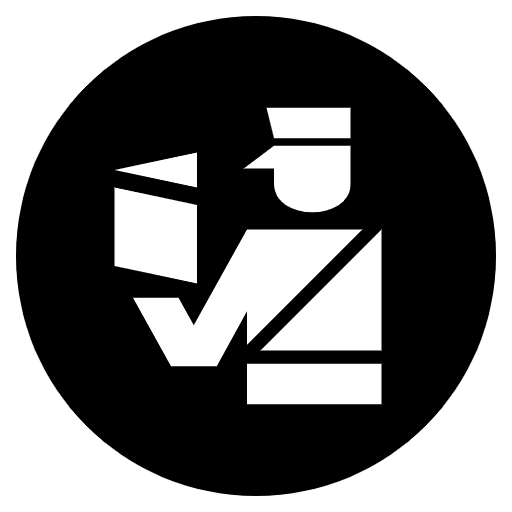 Passport Control Emoji from EmojiTwo Black Set