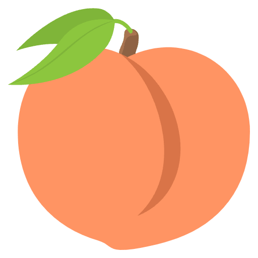 Peach Emoji from EmojiTwo Colors Set
