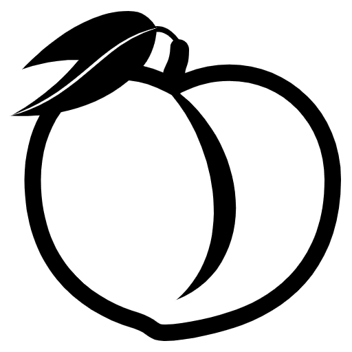 Peach Element from EmojiTwo Black Set