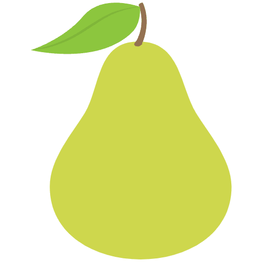 Pear Emoji from EmojiTwo Colors Set