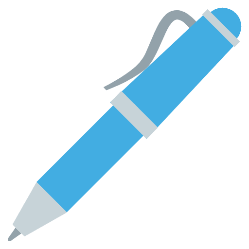 Pen Emoji from EmojiTwo Colors Set