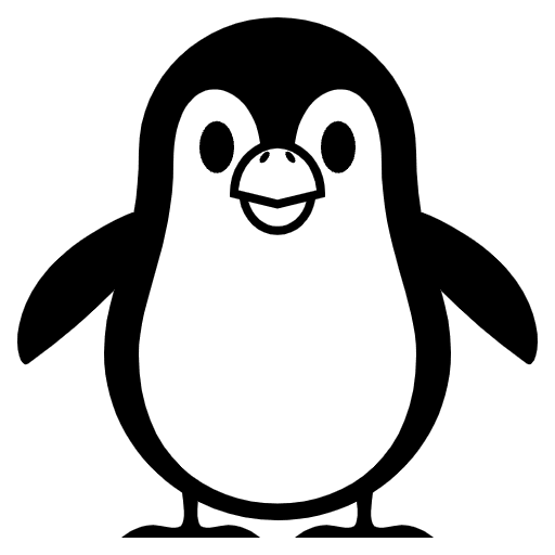 Penguin Element from EmojiTwo Black Set