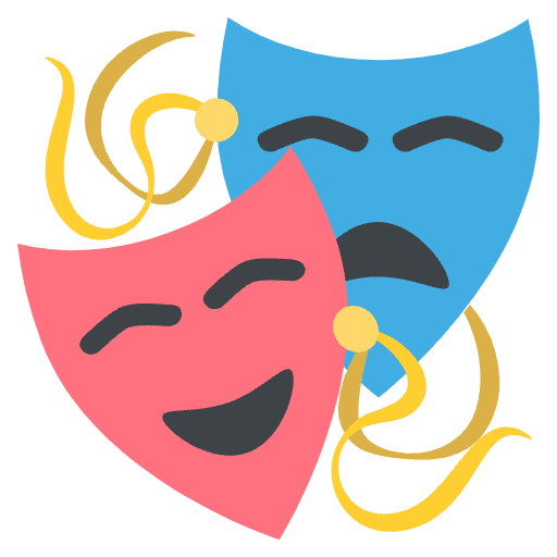Performing Arts Emoji from EmojiTwo Colors Set