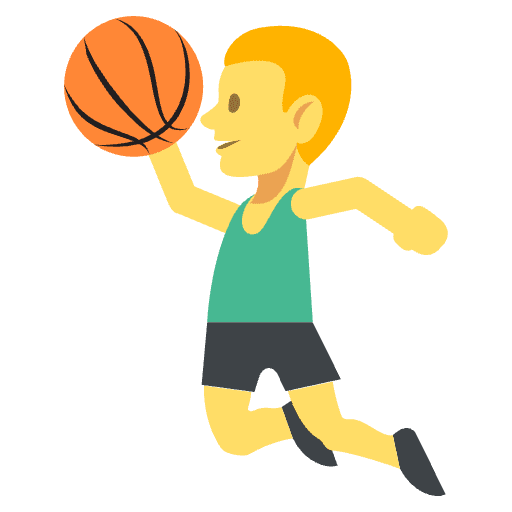 Person Bouncing Ball Emoji from EmojiTwo Colors Set