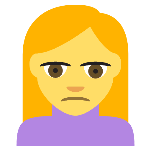 Person Frowning Emoji from EmojiTwo Colors Set