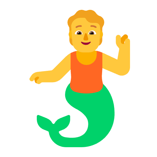 Person Merpeople Flat Default Emoji from Fluent Emoji Flat Set
