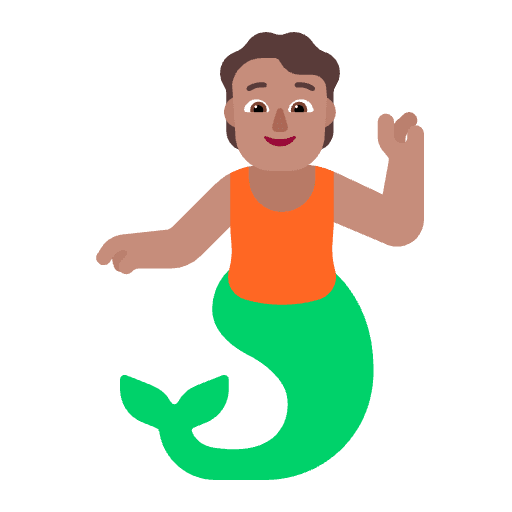Person Merpeople Flat Medium Emoji from Fluent Emoji Flat Set