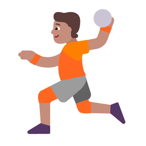 Person Playing Handball Flat Medium Emoji from Fluent Emoji Flat Set