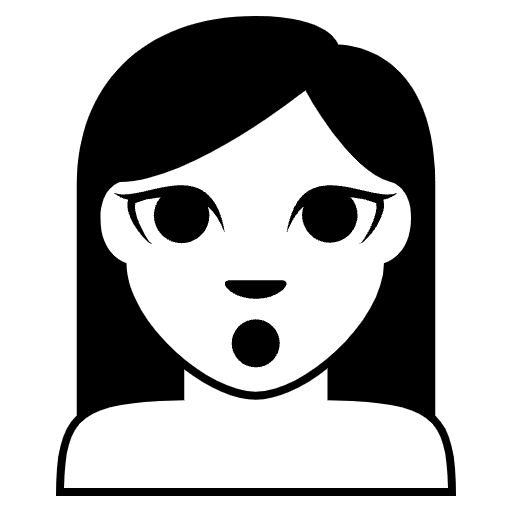 Person Pouting Emoji from EmojiTwo Black Set