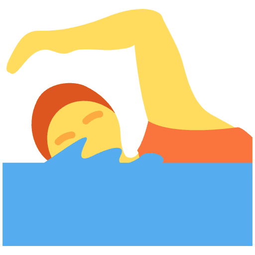 Person Swimming Emoji from Twemoji Emoji Set
