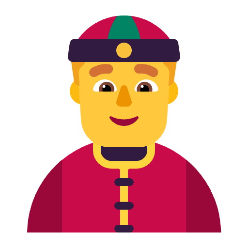 Person With Skullcap Flat Default Emoji from Fluent Emoji Flat Set