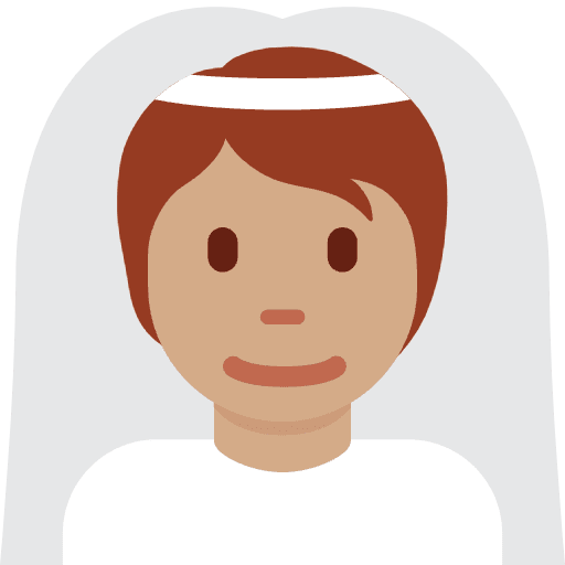 Person With Veil Medium Skin Tone Emoji from Twemoji Emoji Set