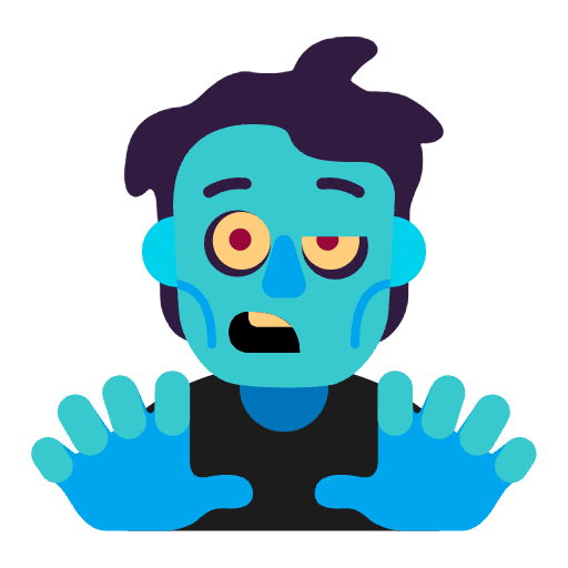 Person Zombie Flat Emoji from Fluent Emoji Flat Set
