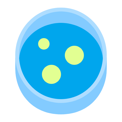 Petri Dish Flat Emoji from Fluent Emoji Flat Set