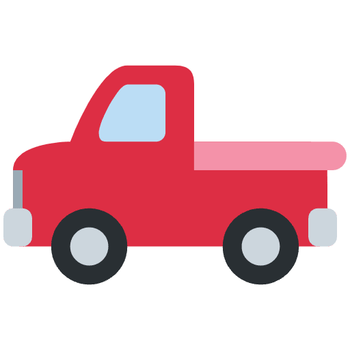 Pickup Truck Emoji from Twemoji Emoji Set
