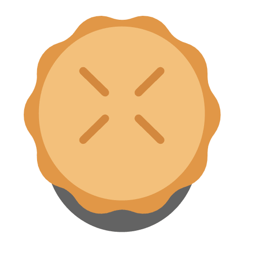 Pie Flat Emoji from Fluent Emoji Flat Set