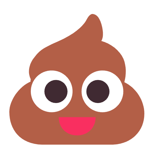 Pile Of Poo Flat Emoji from Fluent Emoji Flat Set