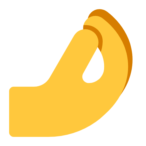 Pinched Fingers Flat Default Emoji from Fluent Emoji Flat Set