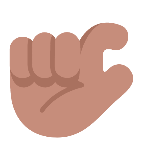 Pinching Hand Flat Medium Emoji from Fluent Emoji Flat Set