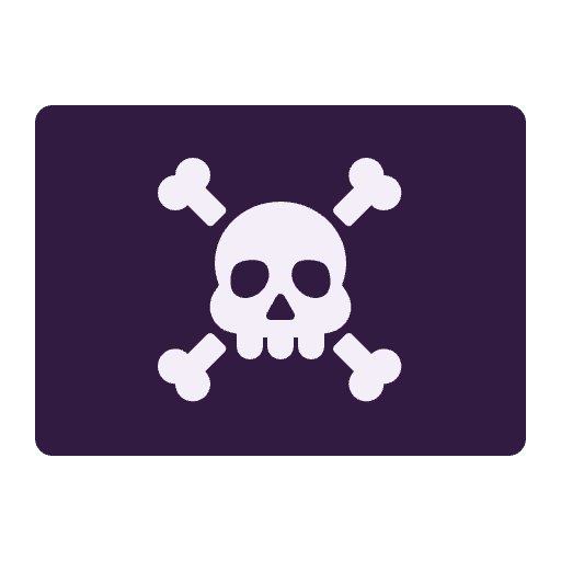 Pirate Flag Flat Emoji from Fluent Emoji Flat Set