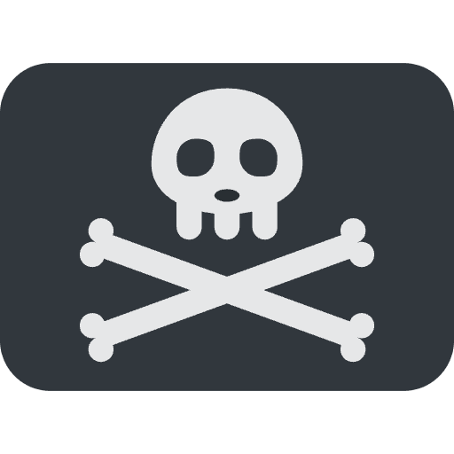 Pirate Flag Emoji from Twemoji Emoji Set