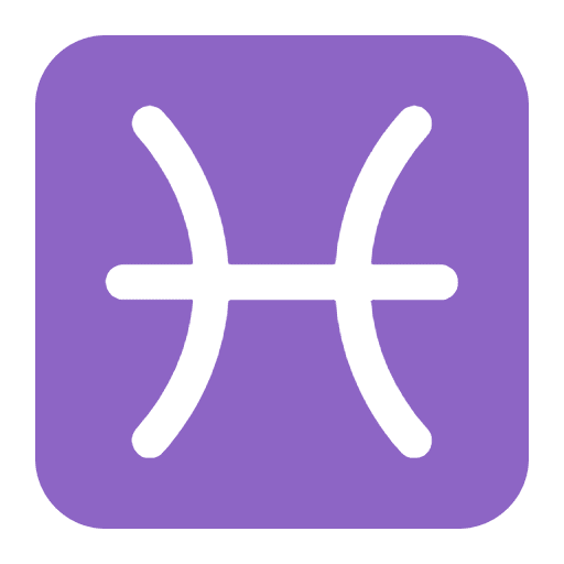 Pisces Flat Emoji from Fluent Emoji Flat Set