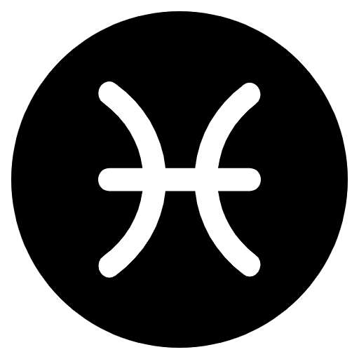 Pisces Emoji from EmojiTwo Black Set
