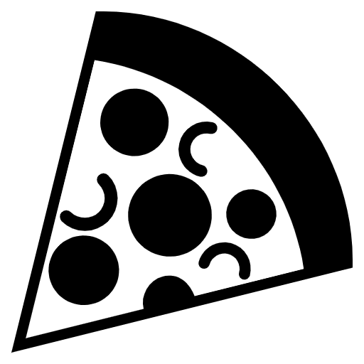 Pizza Emoji from EmojiTwo Black Set
