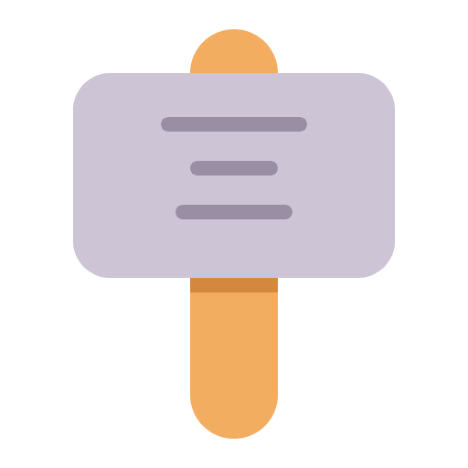 Placard Flat Emoji from Fluent Emoji Flat Set