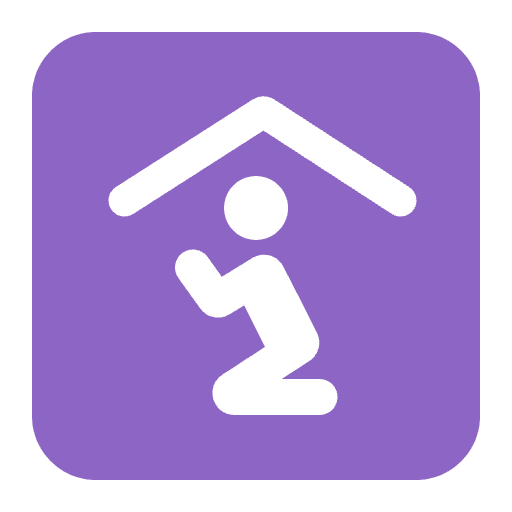 Place Of Worship Flat Emoji from Fluent Emoji Flat Set