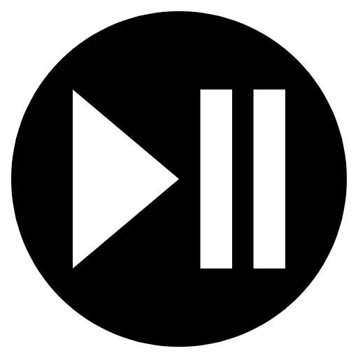 Play Or Pause Button Emoji from EmojiTwo Black Set