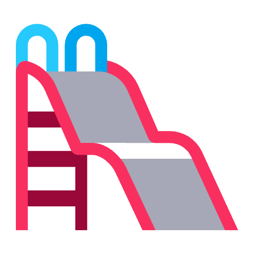 Playground Slide Flat Emoji from Fluent Emoji Flat Set
