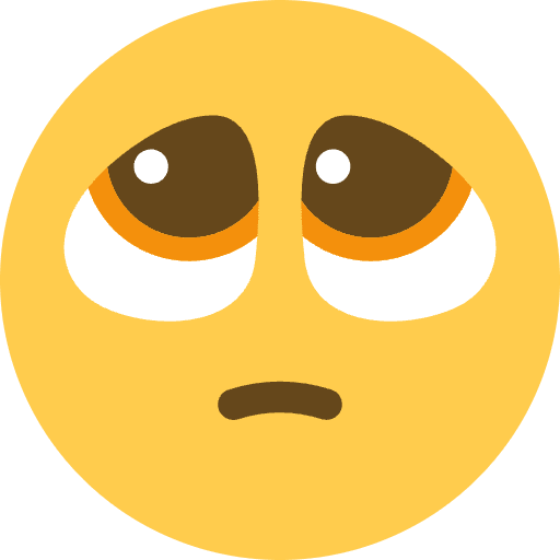 Pleading Face Element from Twemoji Emoji Set