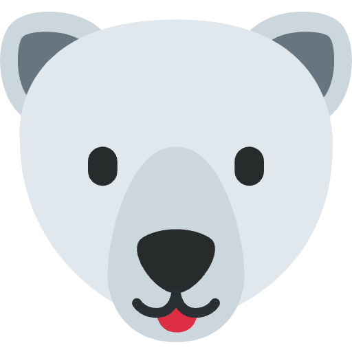 Polar Bear Emoji from Twemoji Set