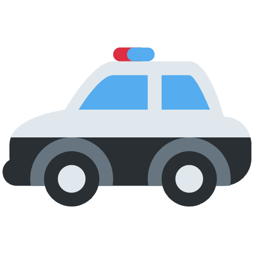 Police Car Element from Twemoji Emoji Set