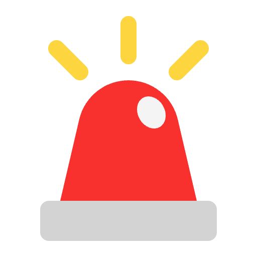 Police Car Light Flat Emoji from Fluent Emoji Flat Set
