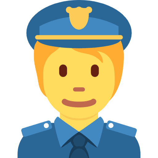Police Officer Emoji from Twemoji Set