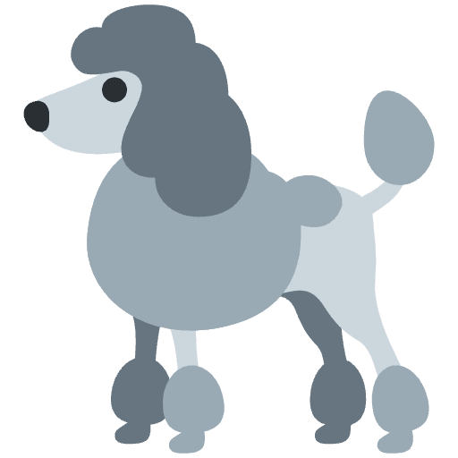 Poodle Emoji from Twemoji Set