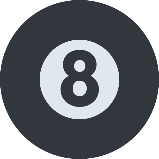 Pool 8 Ball Element from Twemoji Emoji Set