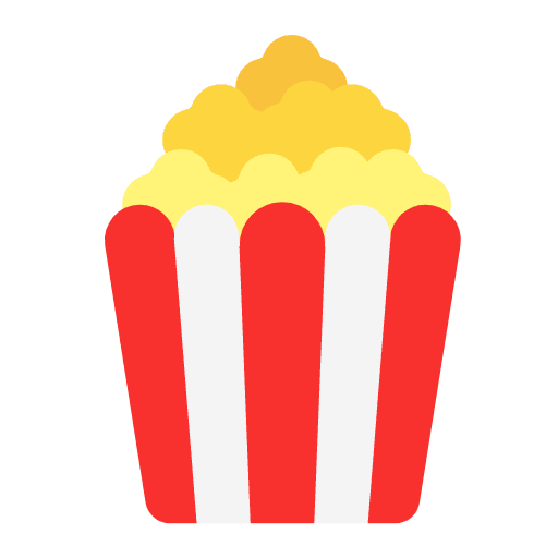Popcorn Flat Emoji from Fluent Emoji Flat Set