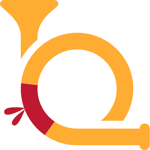 Postal Horn Emoji from Twemoji Set