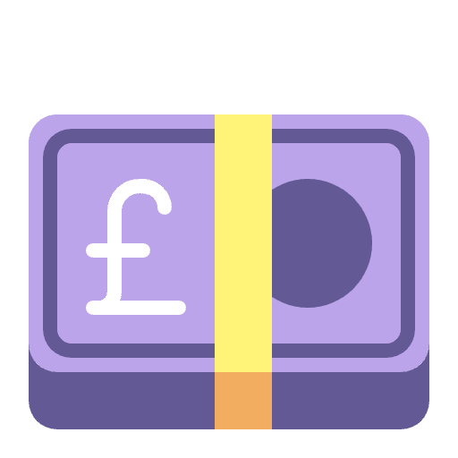 Pound Banknote Flat Element from Fluent Emoji Flat Set