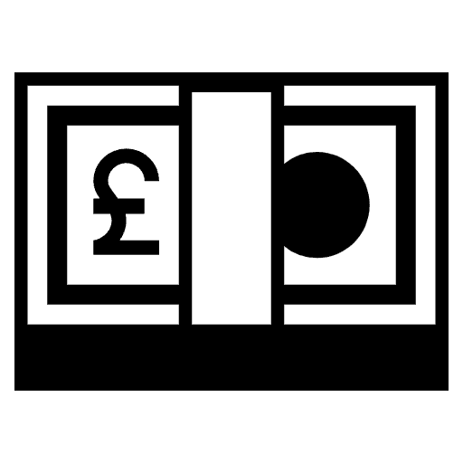 Pound Banknote Element from EmojiTwo Black Set