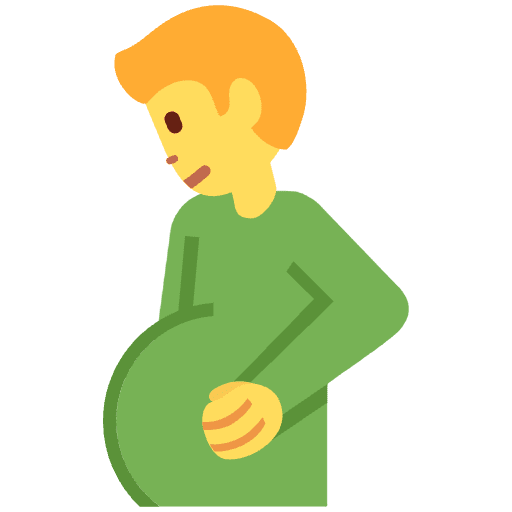 Pregnant Man Emoji from Twemoji Emoji Set