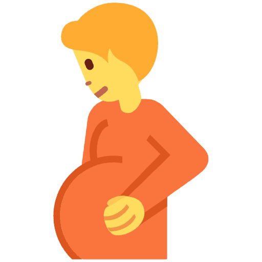 Pregnant Person Emoji from Twemoji Emoji Set