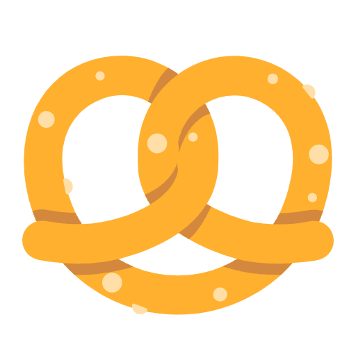 Pretzel Flat Emoji from Fluent Emoji Flat Set