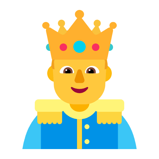 Prince Flat Default Element from Fluent Emoji Flat Set