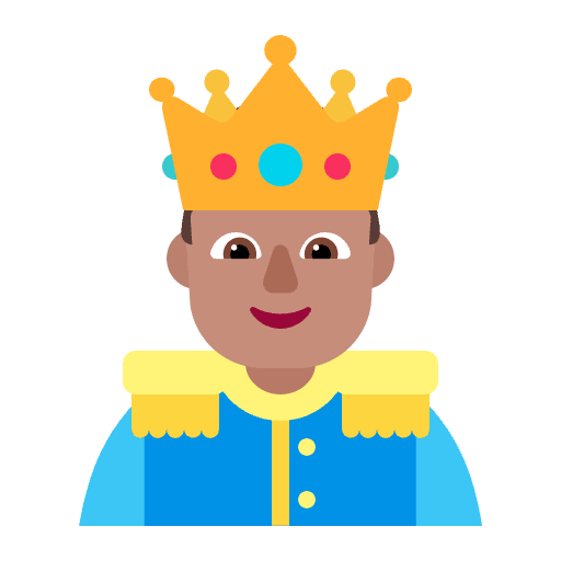 Prince Flat Medium Element from Fluent Emoji Flat Set