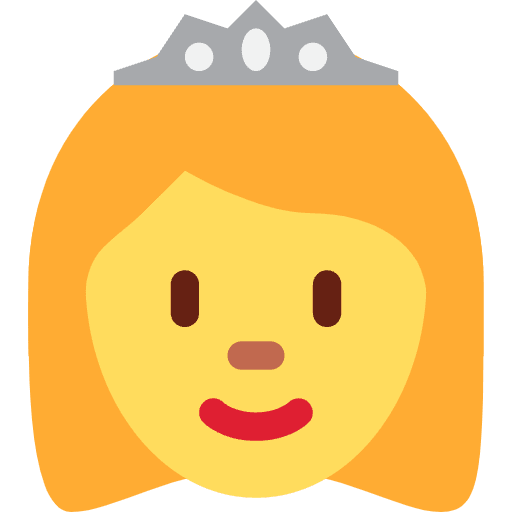 Princess Emoji from Twemoji Set
