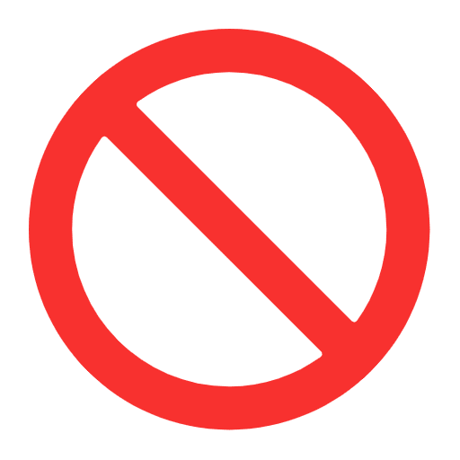 Prohibited Flat Element from Fluent Emoji Flat Set
